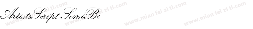 ArtistsScript SemiBo字体转换